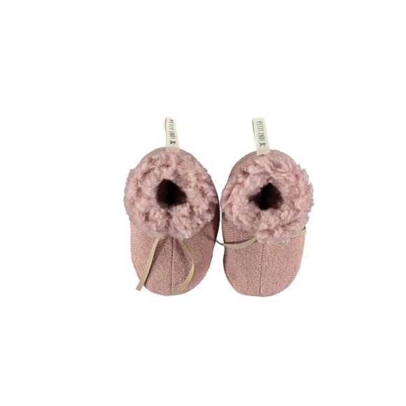 Petit Indi matching cozy toque / winter hat and booties 0-6 months - Picture 3 of 3